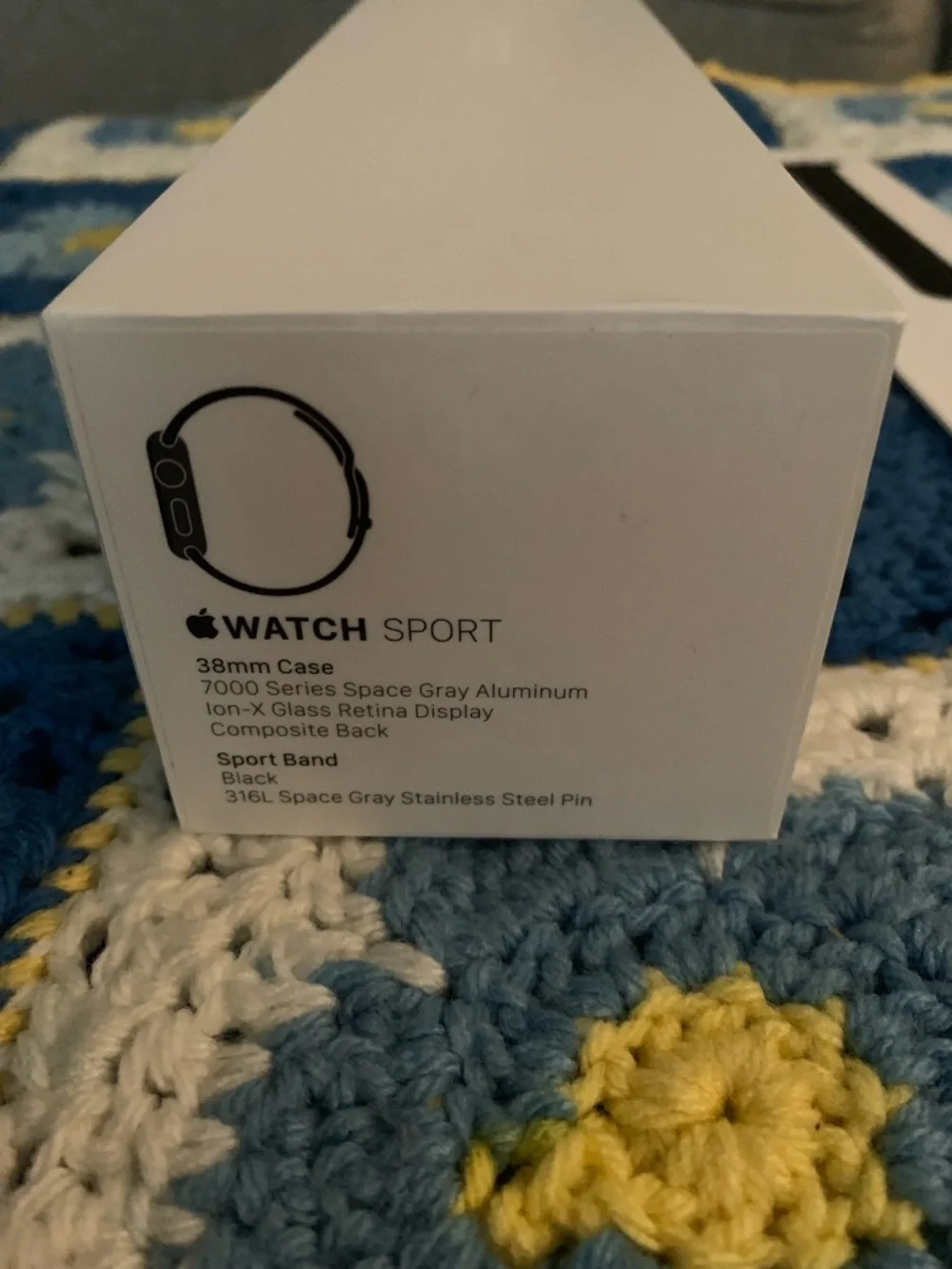 Apple Watch Black Sport Band Replacement Strap